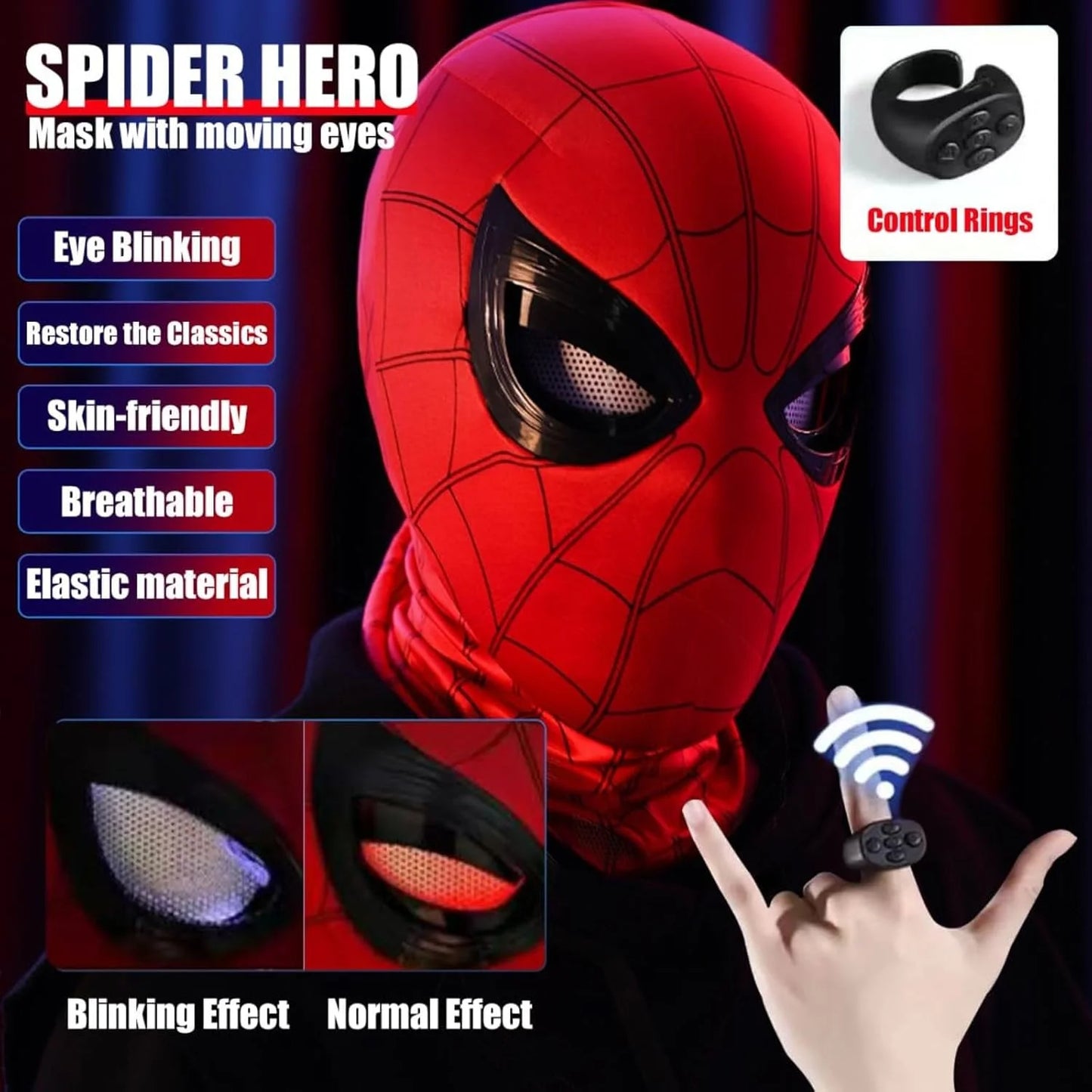 LED Spider-Man Mask ( RED )
