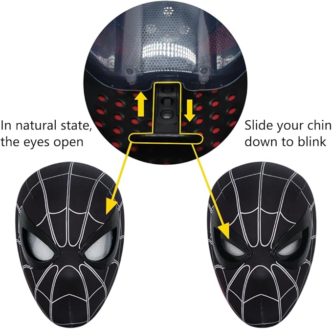 LED Spider-Man Mask ( BLACK )
